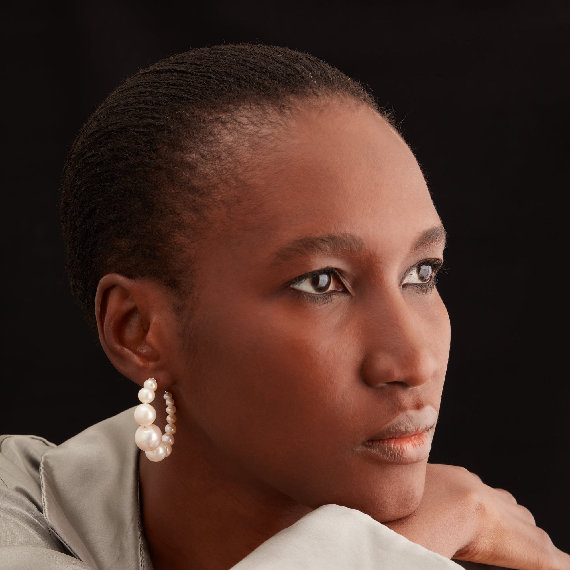 Iris Earrings | Sterling Silver | Freshwater Pearls