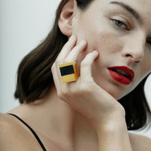 Icarus Ring | 18K Gold Plated | Onyx