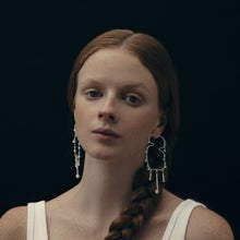 Verge Earrings | Silver | Freshwater Pearls/Topaz