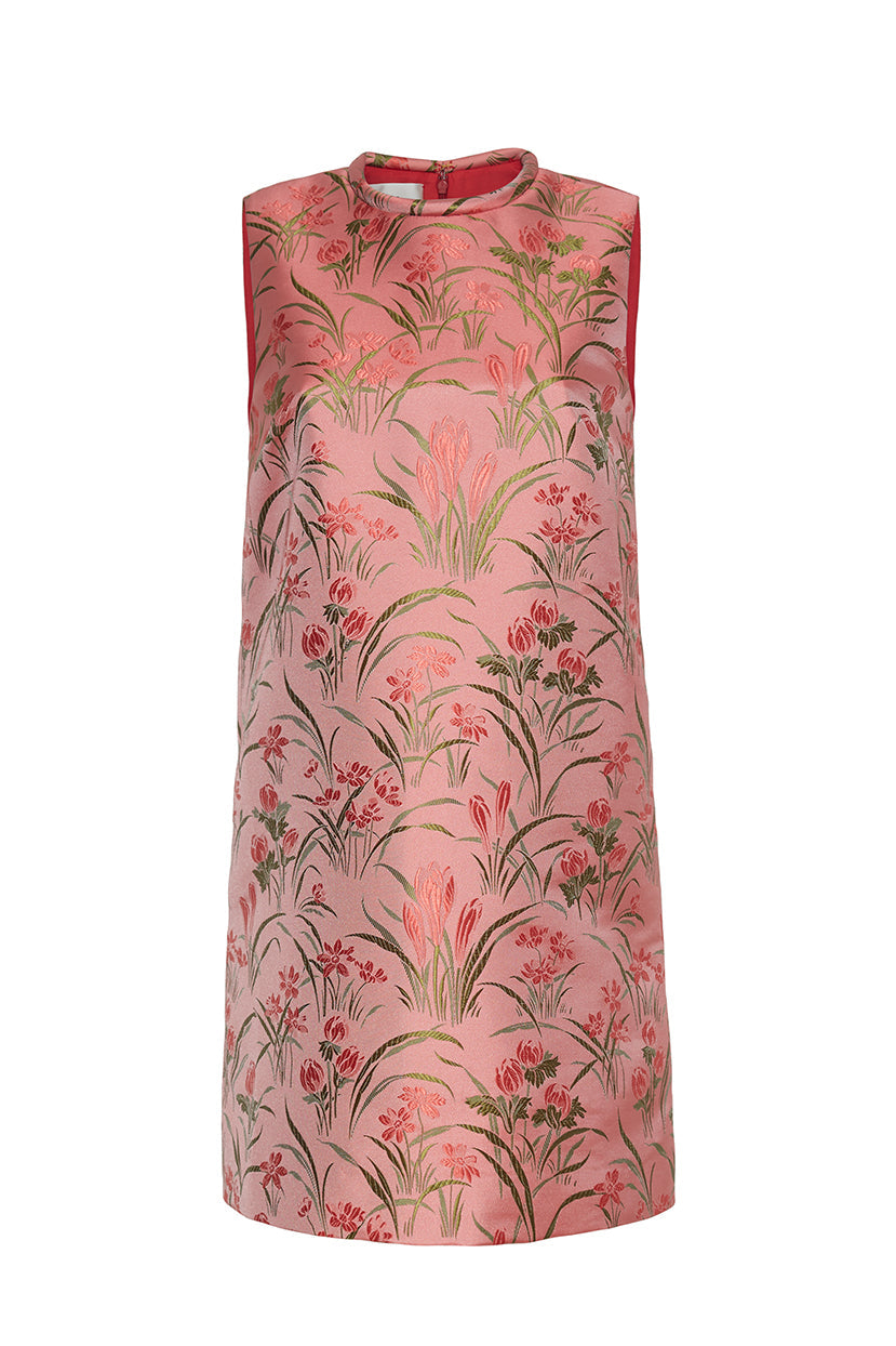 Mackenzie Dress | Pink Jacquard