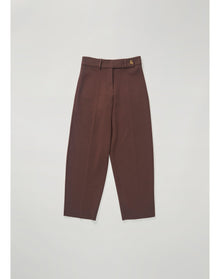 Madeleine | Knitted Suiting Pants | Dark Chocolate