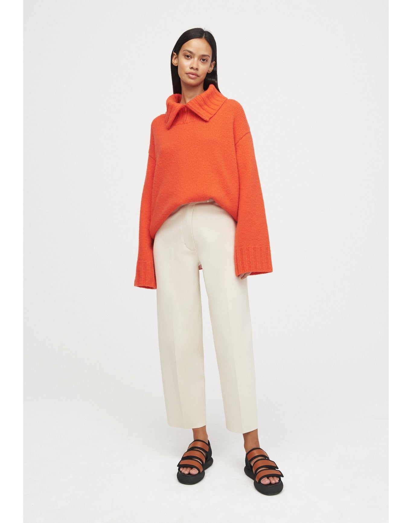 Madeleine Eco Stretch | Knit Suiting Pants | Cream