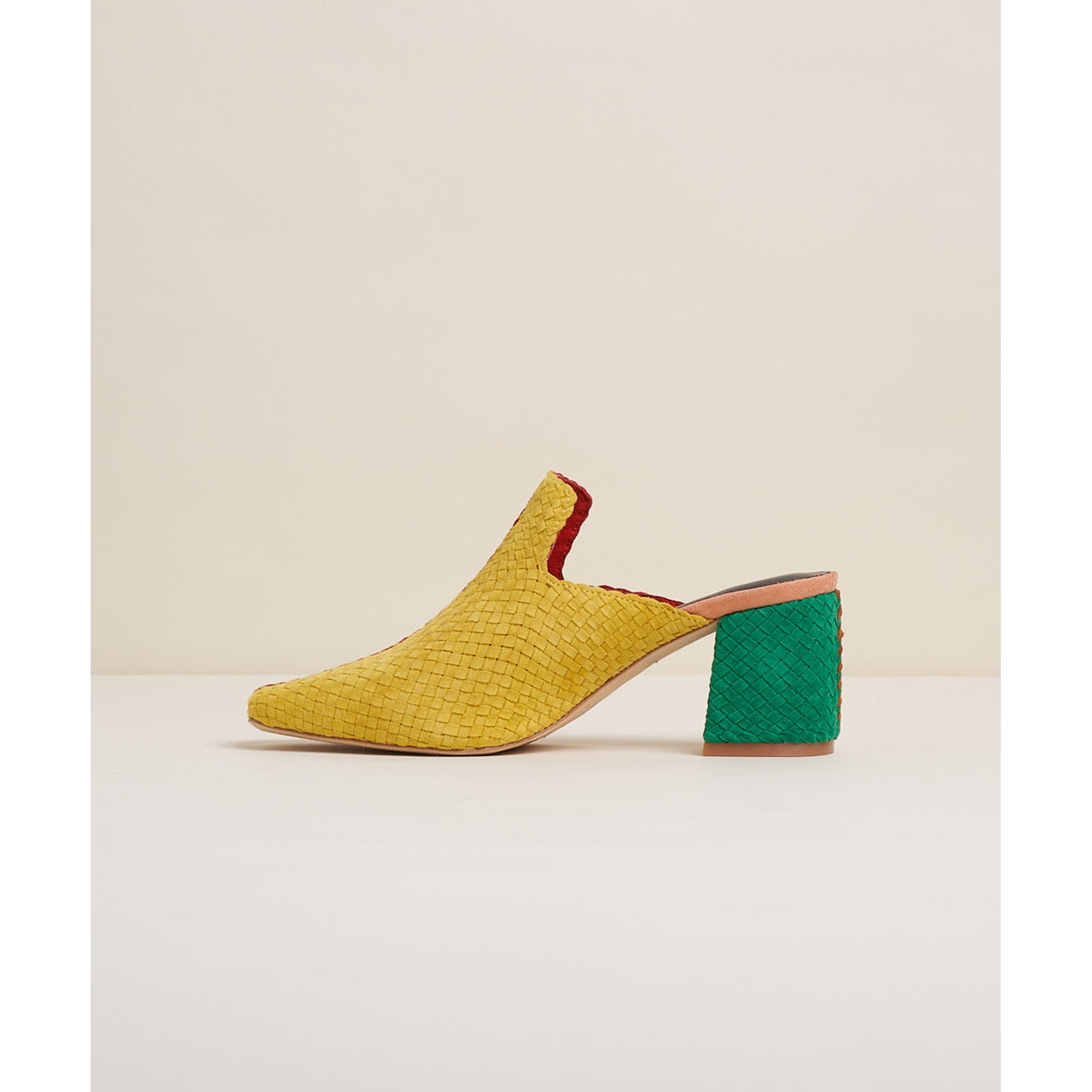 Mae Woven Block Heel Mule | Kingston