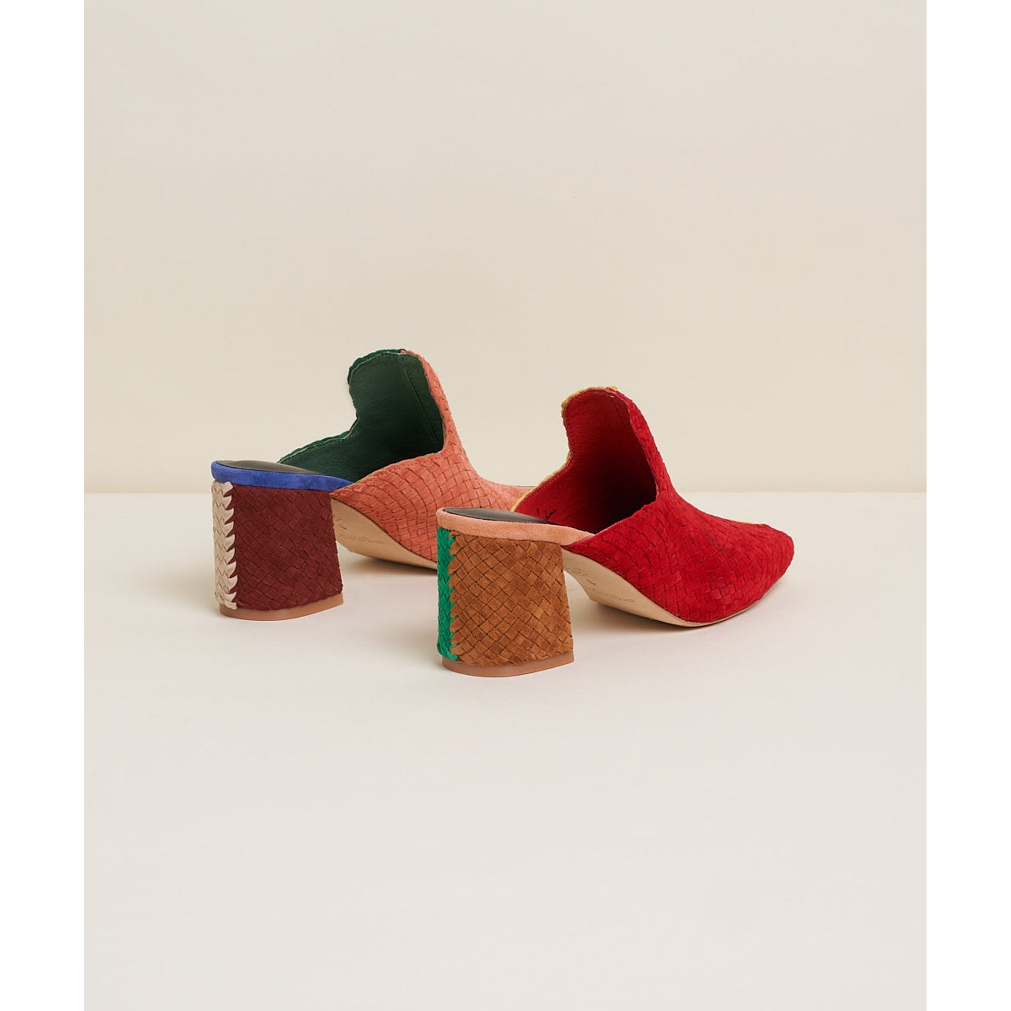 Mae Woven Block Heel Mule | Kingston