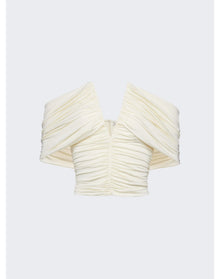 Magda Butrym | Women | V Neck Wrap Blouse | Cream