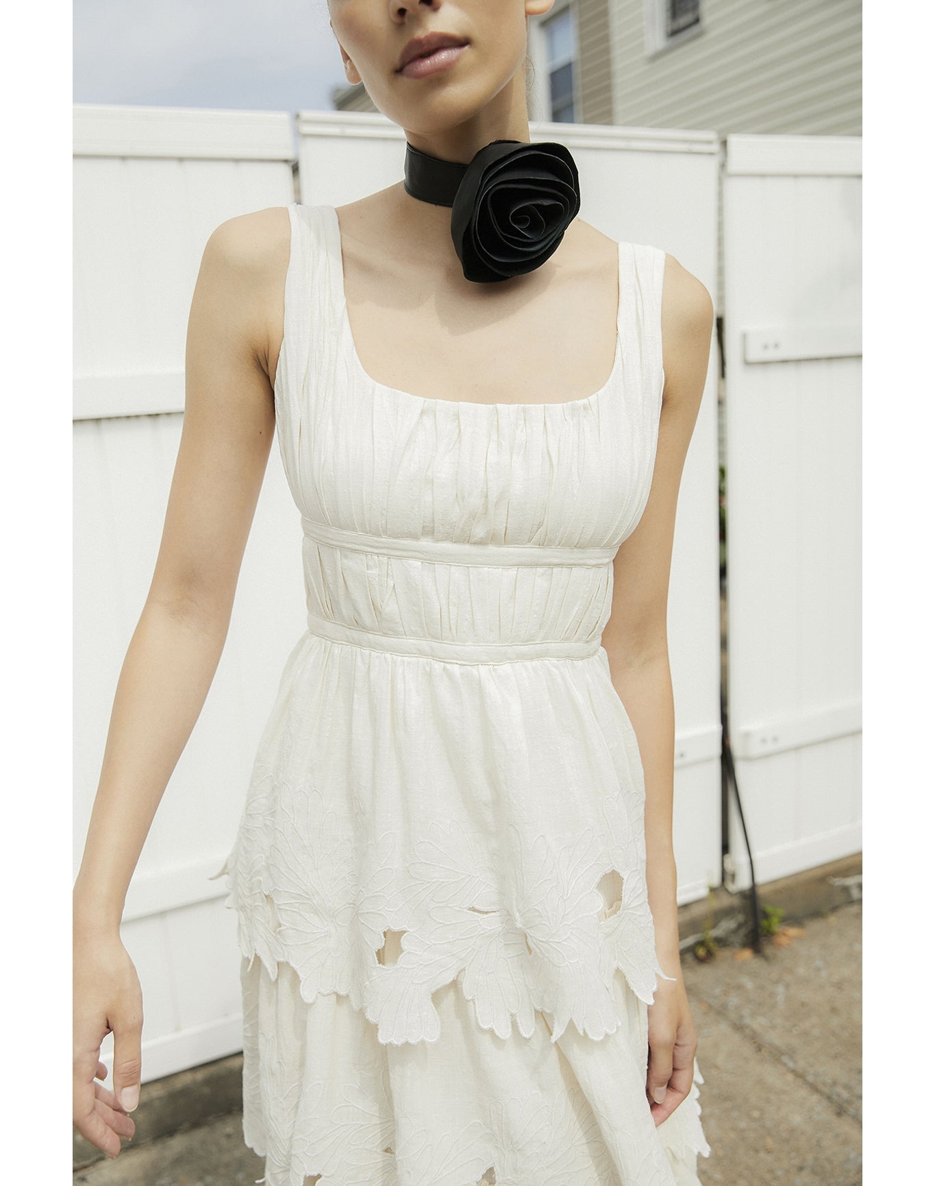 Magnolia Maxi Embroidered Dress | Ivory