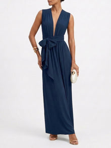 Mailys Dress | Solid Navy