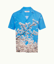 Maitan Photographic Print Relaxed Fit Capri Collar Shirt | Blossom