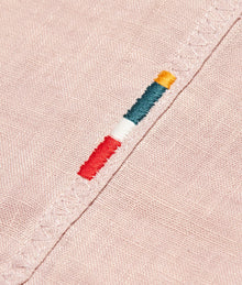 Maitan Relaxed Fit Capri Collar Italian Linen Shirt | Seashell Pink