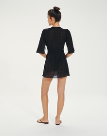 Malia Short Caftan | Black