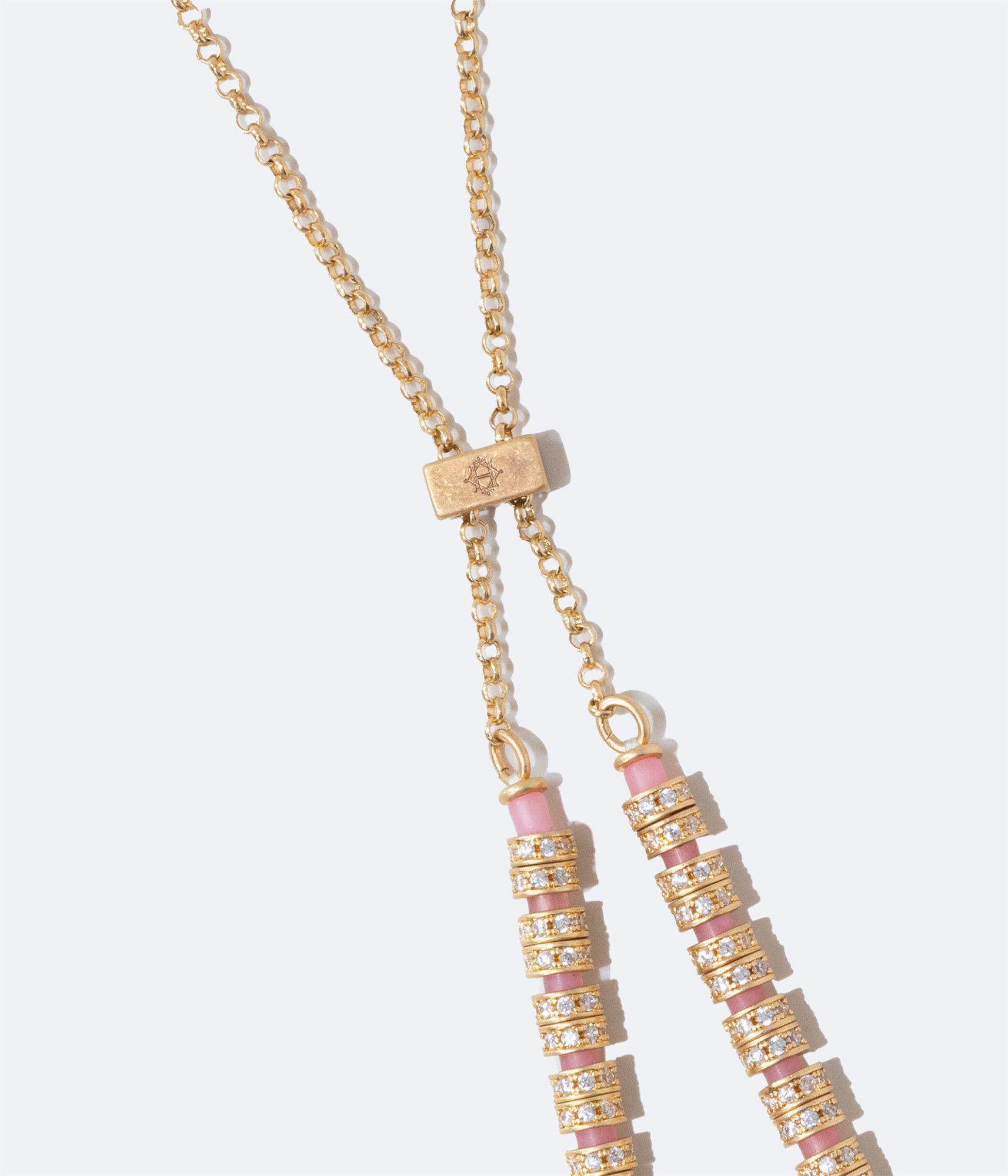 Manon Slider Necklace | Coral