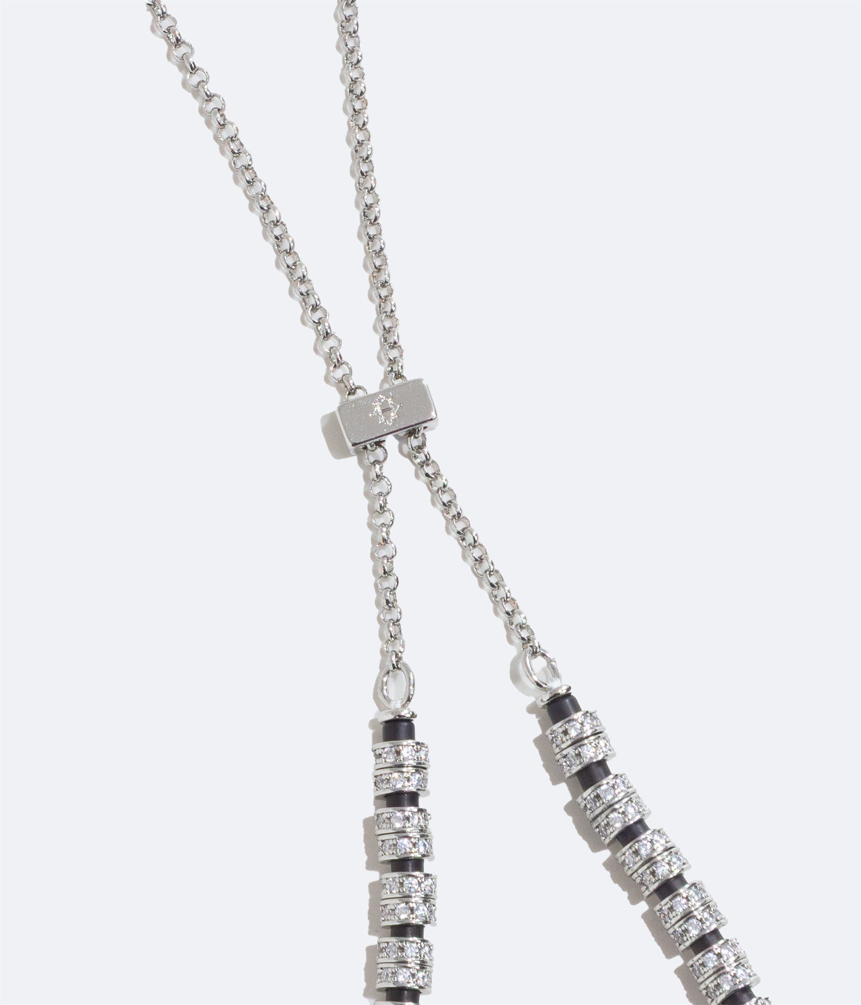 Manon Slider Necklace | Black