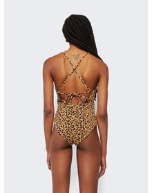 Mara Hoffman | Women | Emma Leopard One-piece Swimsuit | Black Brown