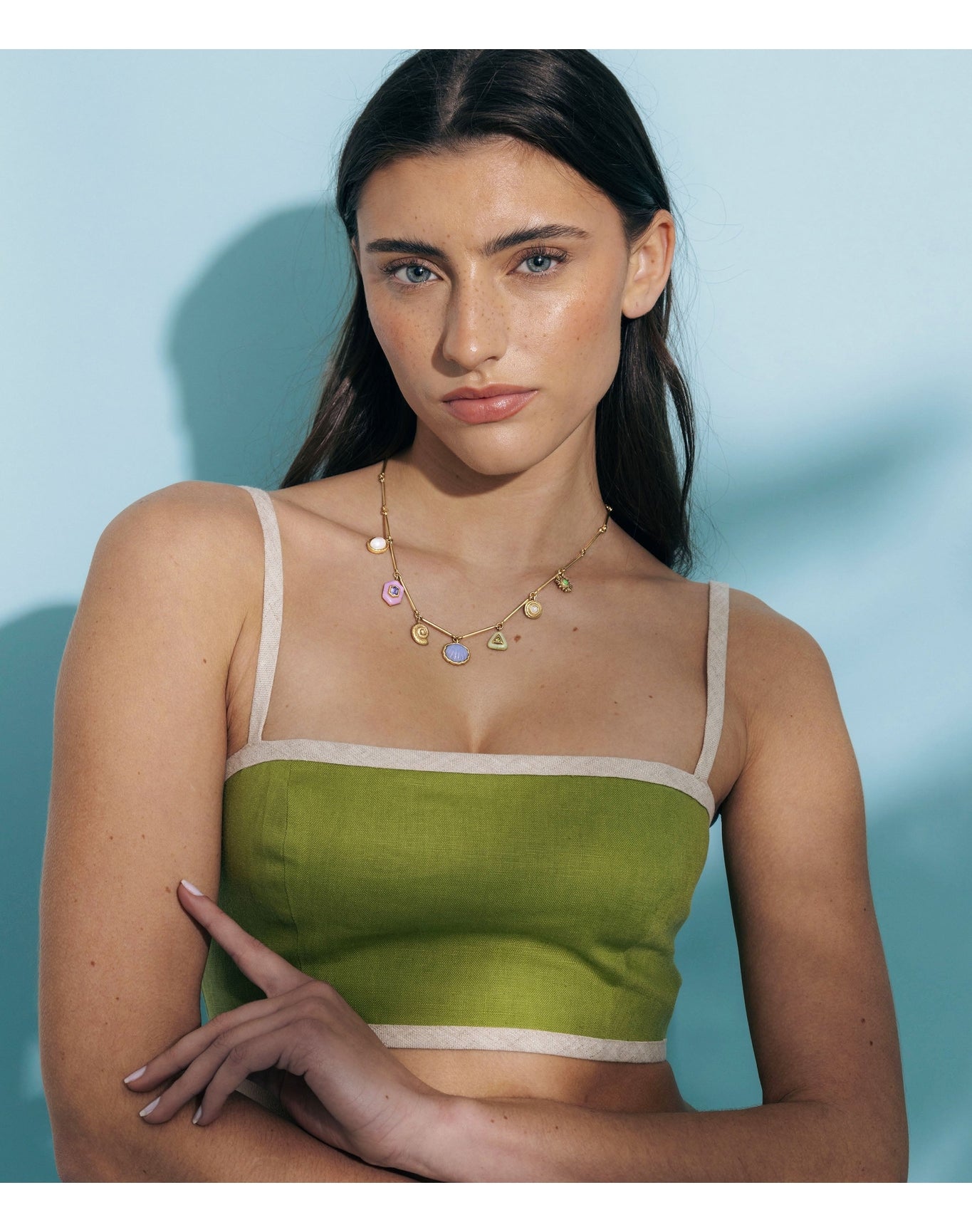Marbella Charm Necklace | Multicolor