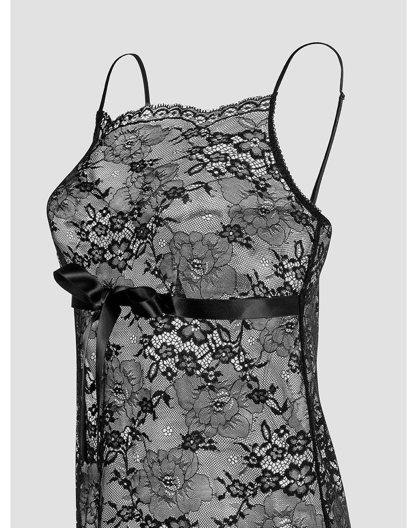 Marianna Lace Nighty | Black