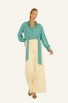 Maribelle Blouse | Cyan Green
