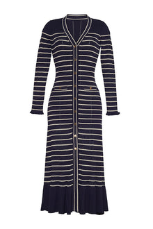 Marina Dress | Navy Stripe