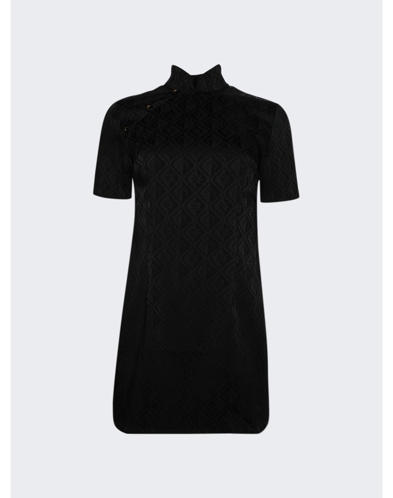 Marine Serre | Women | Jacquard Mini Dress | Black