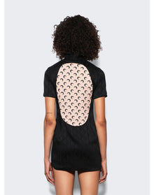 Marine Serre | Women | Jacquard Mini Dress | Black