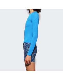 Marine Serre | Women | Open Back Pullover Top | Azur
