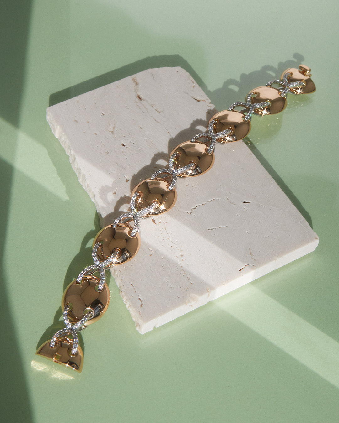 Mariner Cross Bracelet | Silver | Cubic Zirconia