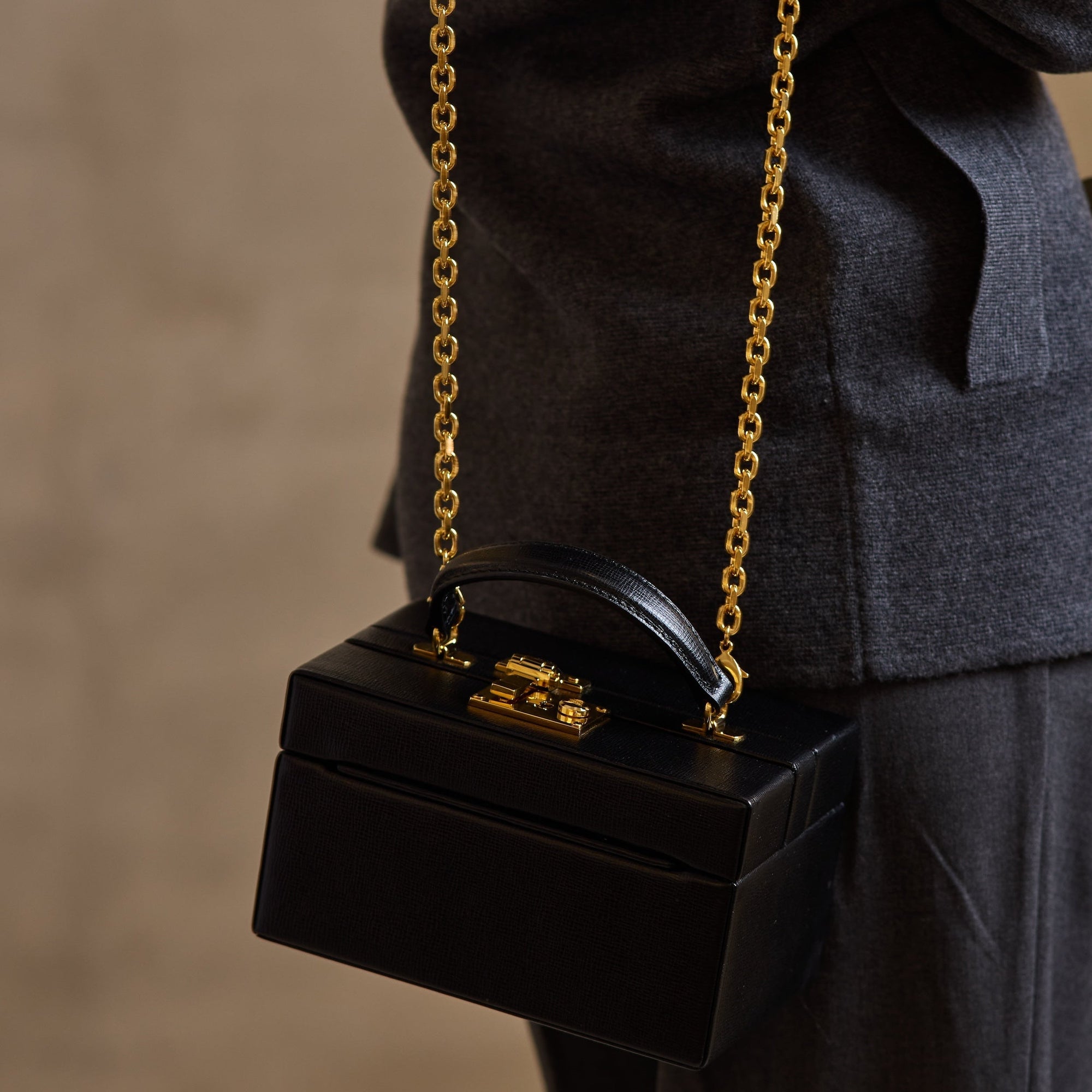 1845 Trunk | Saffiano Black