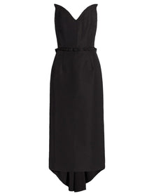 Markarian | Women | Lottie Silk Faille Strapless Dress | Black