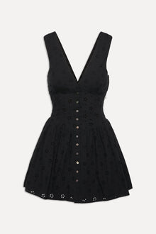 Marley Cotton Eyelet Mini Dress Eclipse