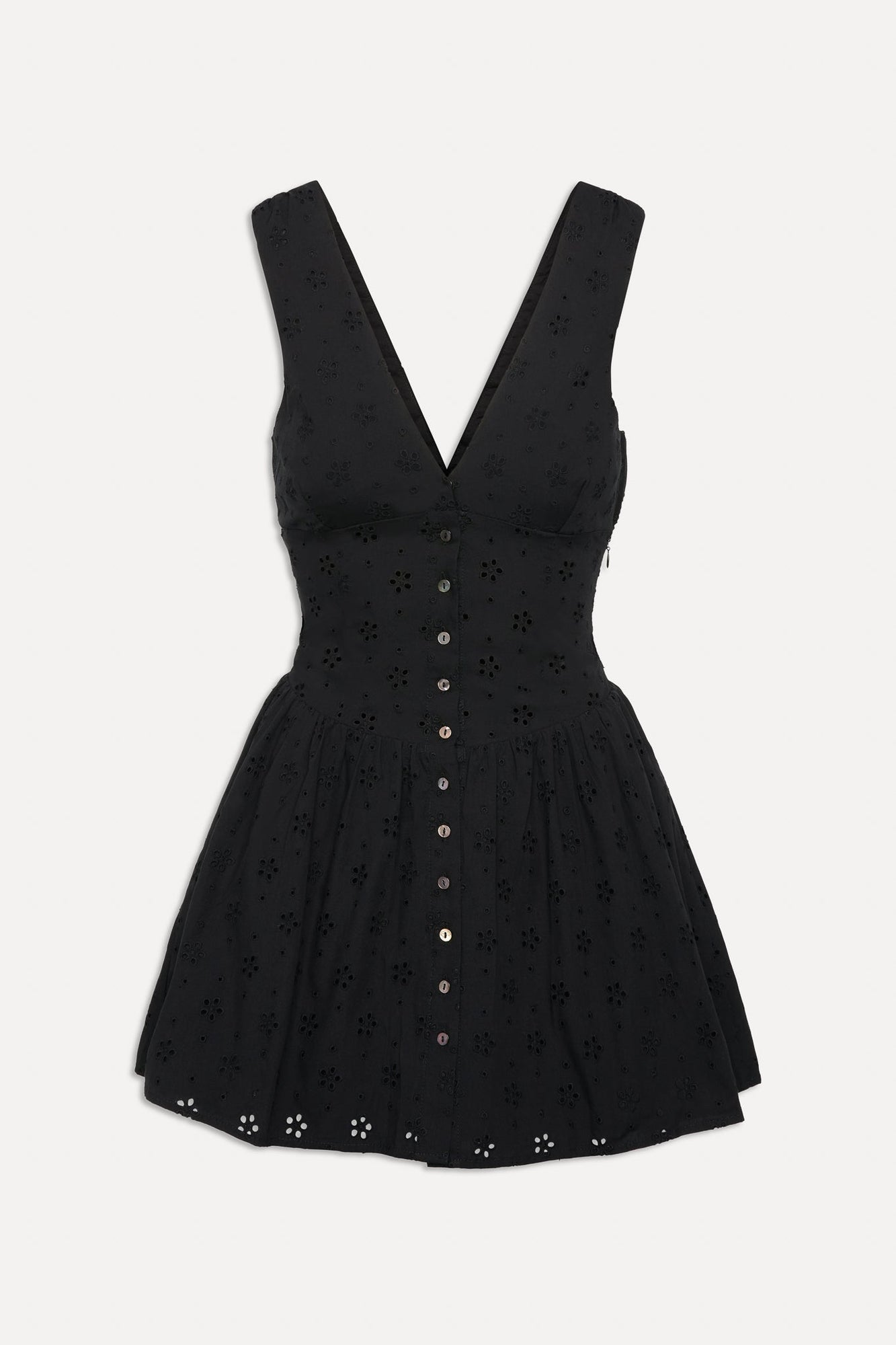 Marley Cotton Eyelet Mini Dress Eclipse