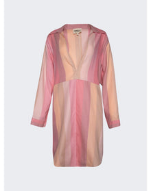 Marrakshi Life | Women | Tunic Dress | Pink Vertical Stripes