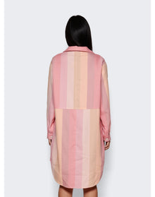 Marrakshi Life | Women | Tunic Dress | Pink Vertical Stripes
