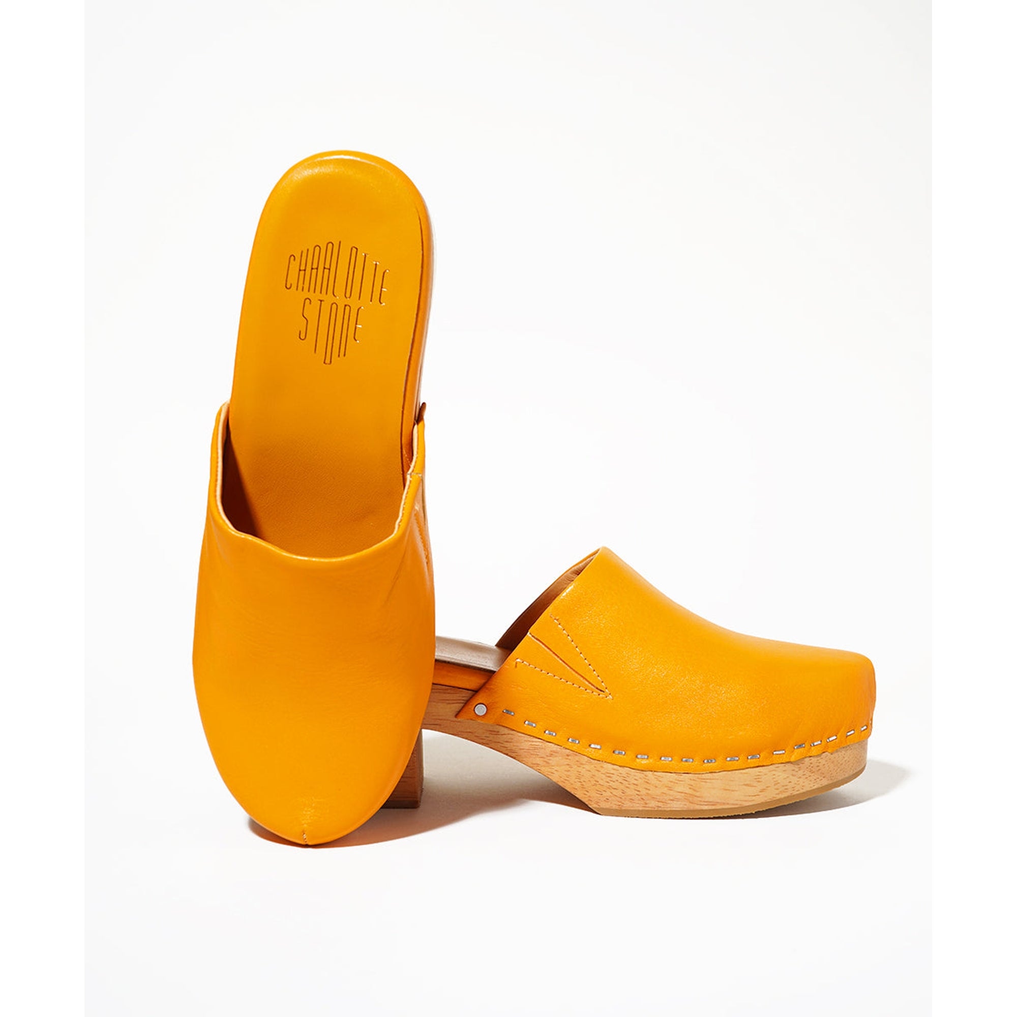 Martino Low Heel Wooden Clog | Yolk