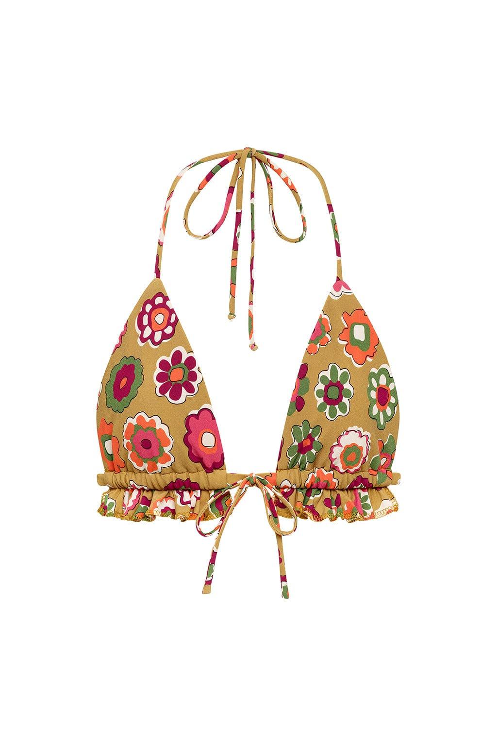 Emma Ruffle Bikini Top | Mazzy Floral