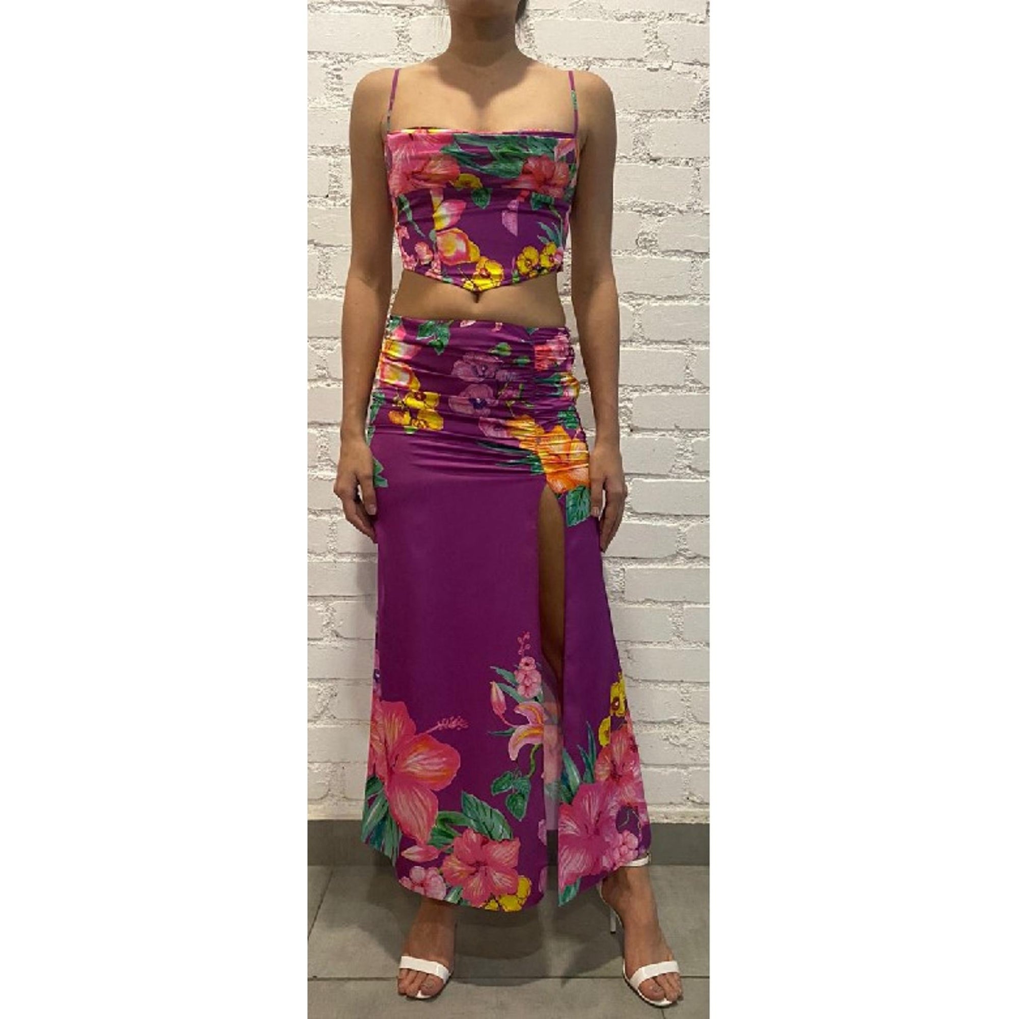 Megan Purple Long Skirt