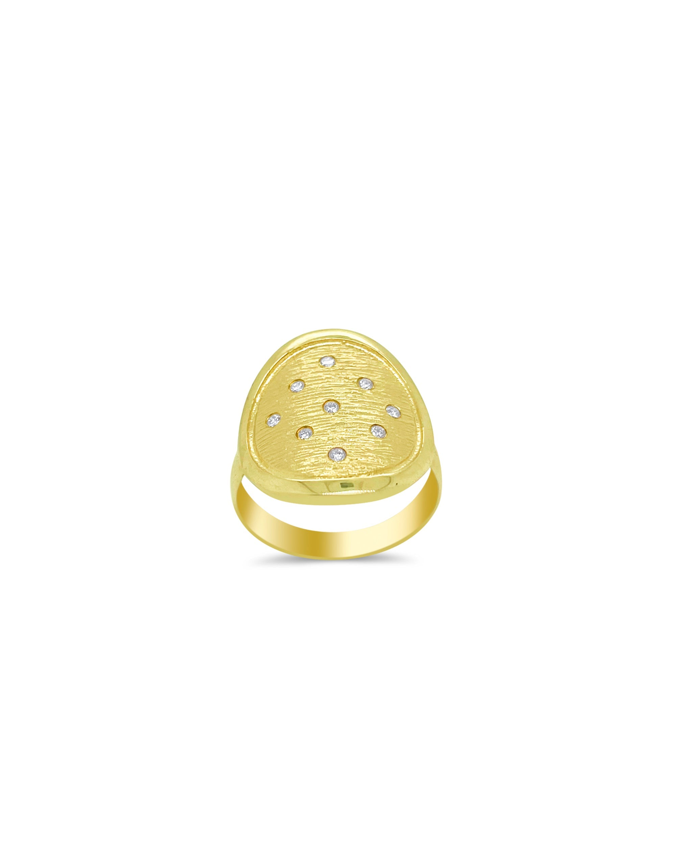 Meira T Diamond Medallion Ring | 14kt Yellow Gold