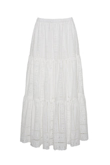 Melanie Skirt | Bria Eyelet Ivory