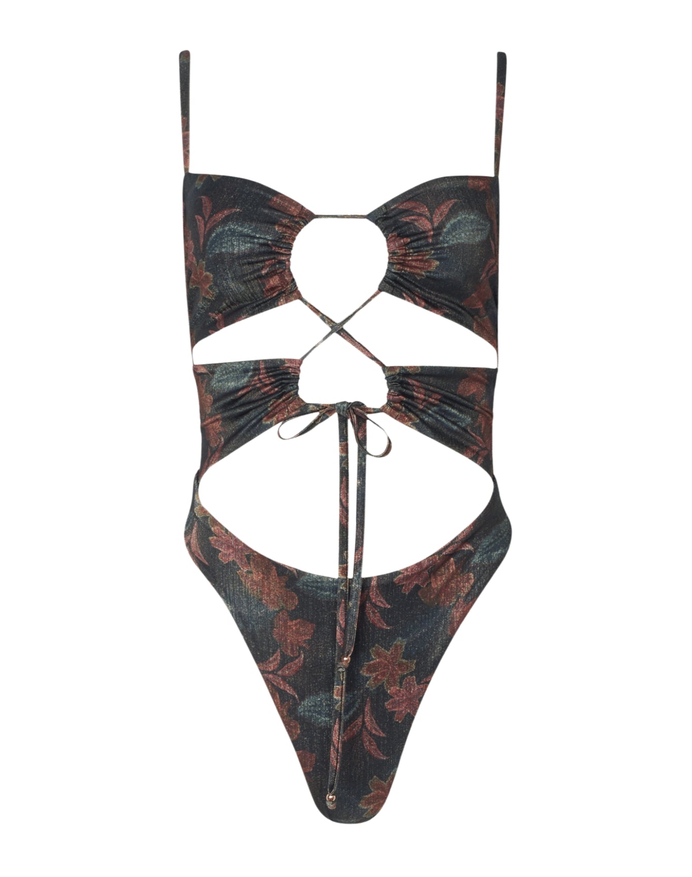 Melina Dore Cut Out One Piece | Black