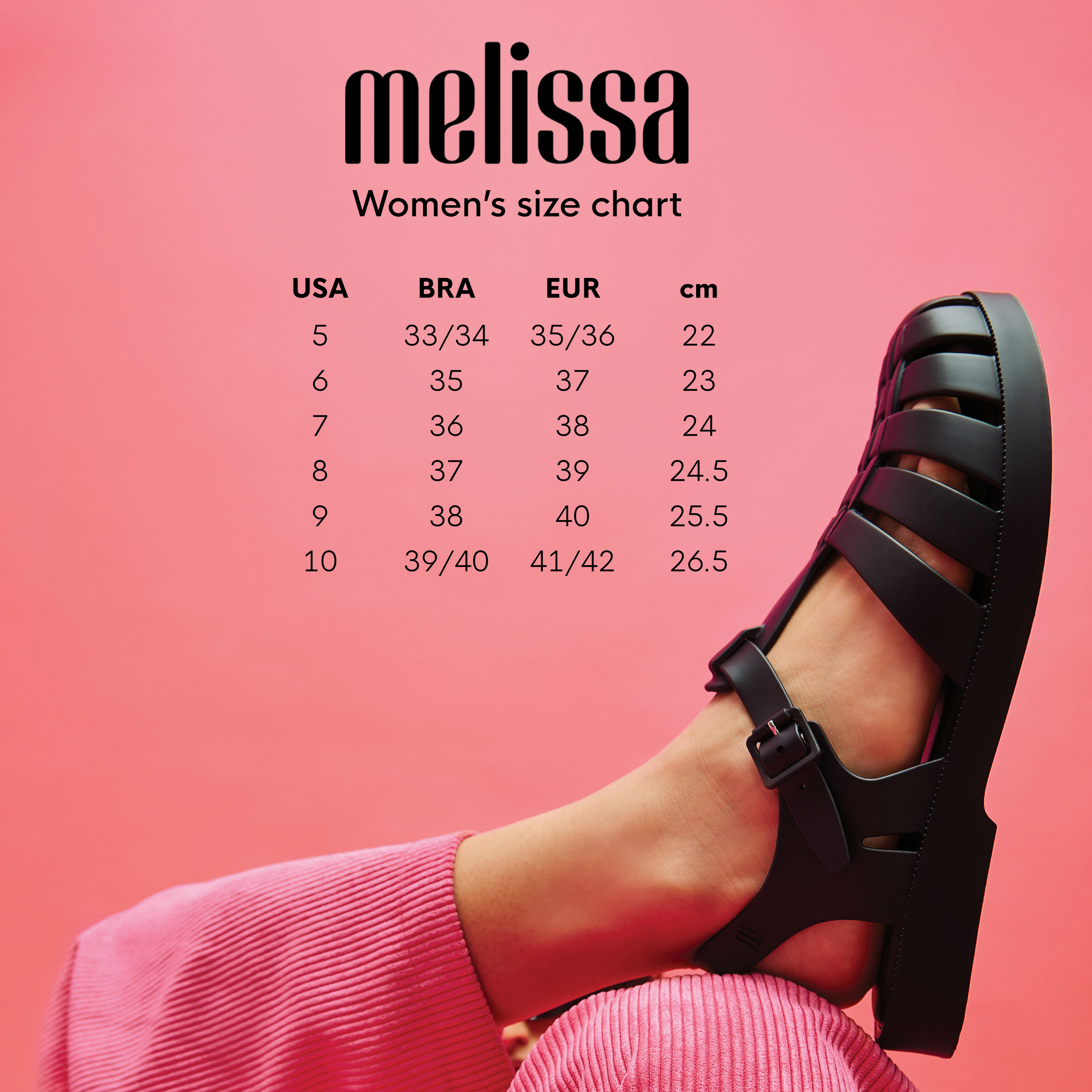 Product size guide