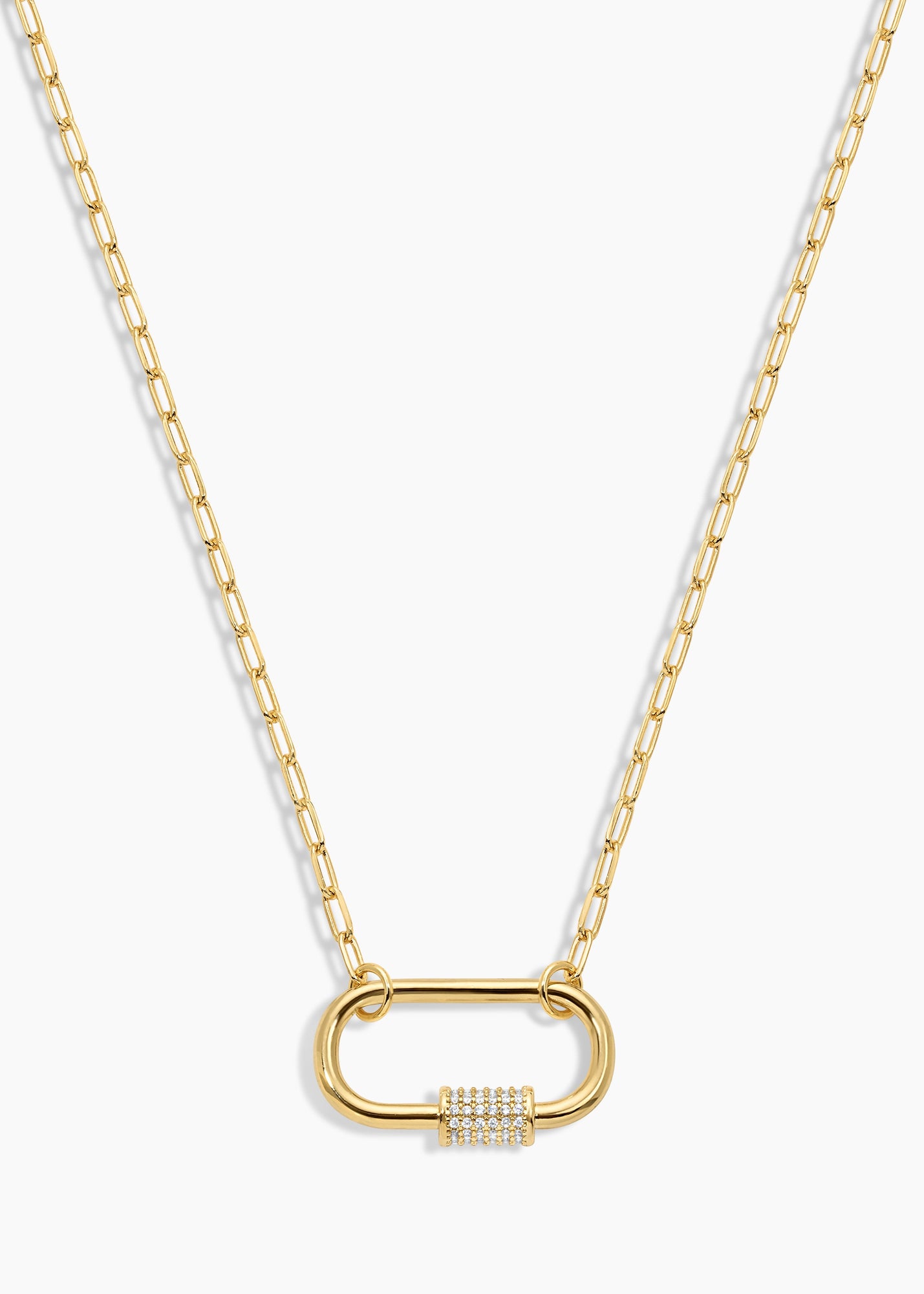 Melrose Necklace | Clear Crystal | 14K Gold Plated
