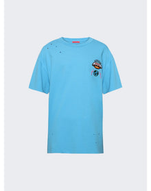 Members of the Rage | Men | Distressed Logo T-shirt | Turquoise