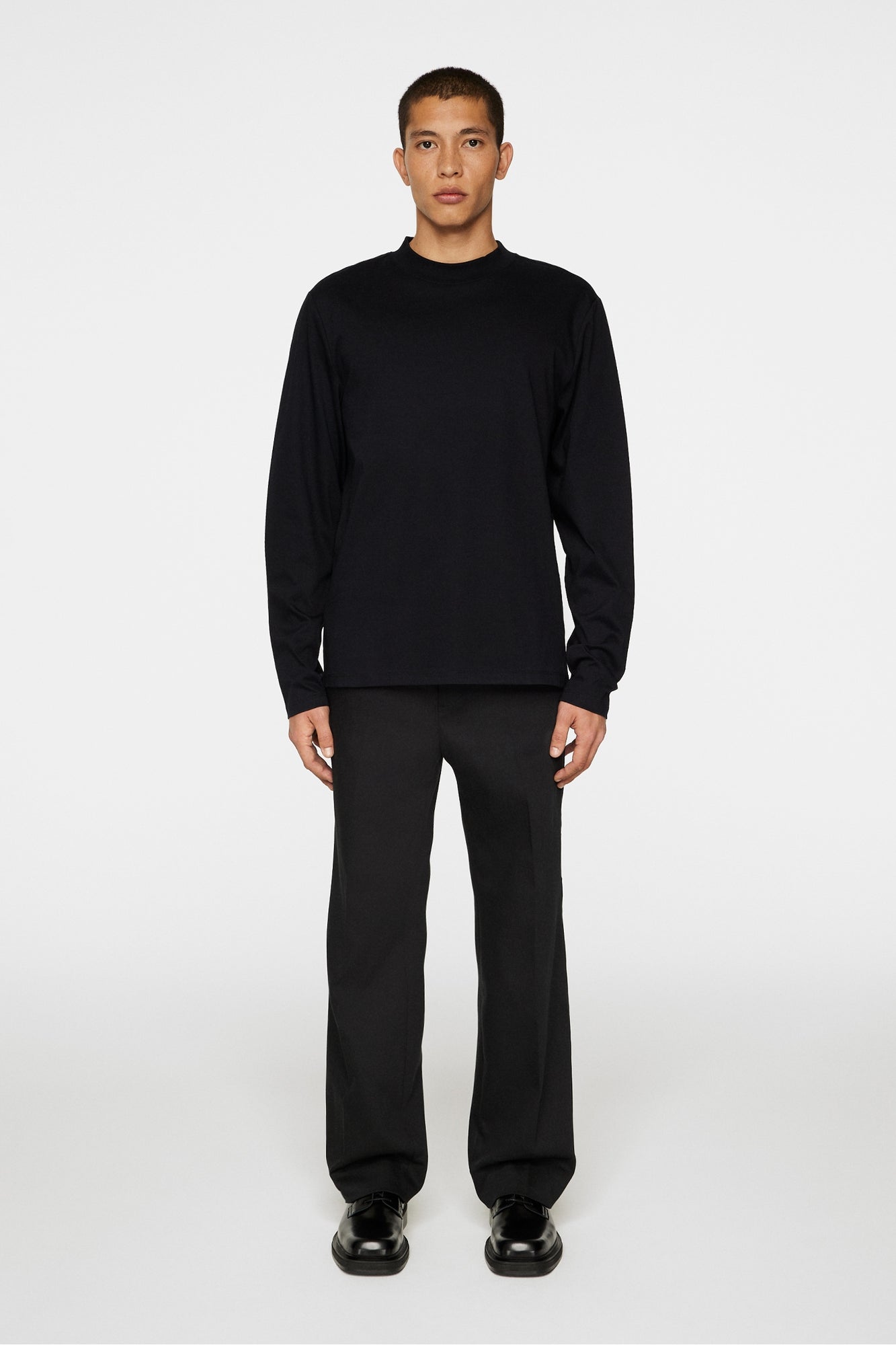 Men | Ace Mock Neck LS T-Shirt | Black