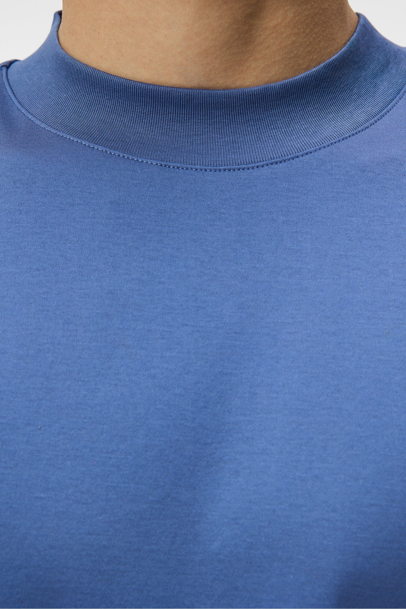 Men | Ace Mock Neck T-Shirt | Bijou Blue