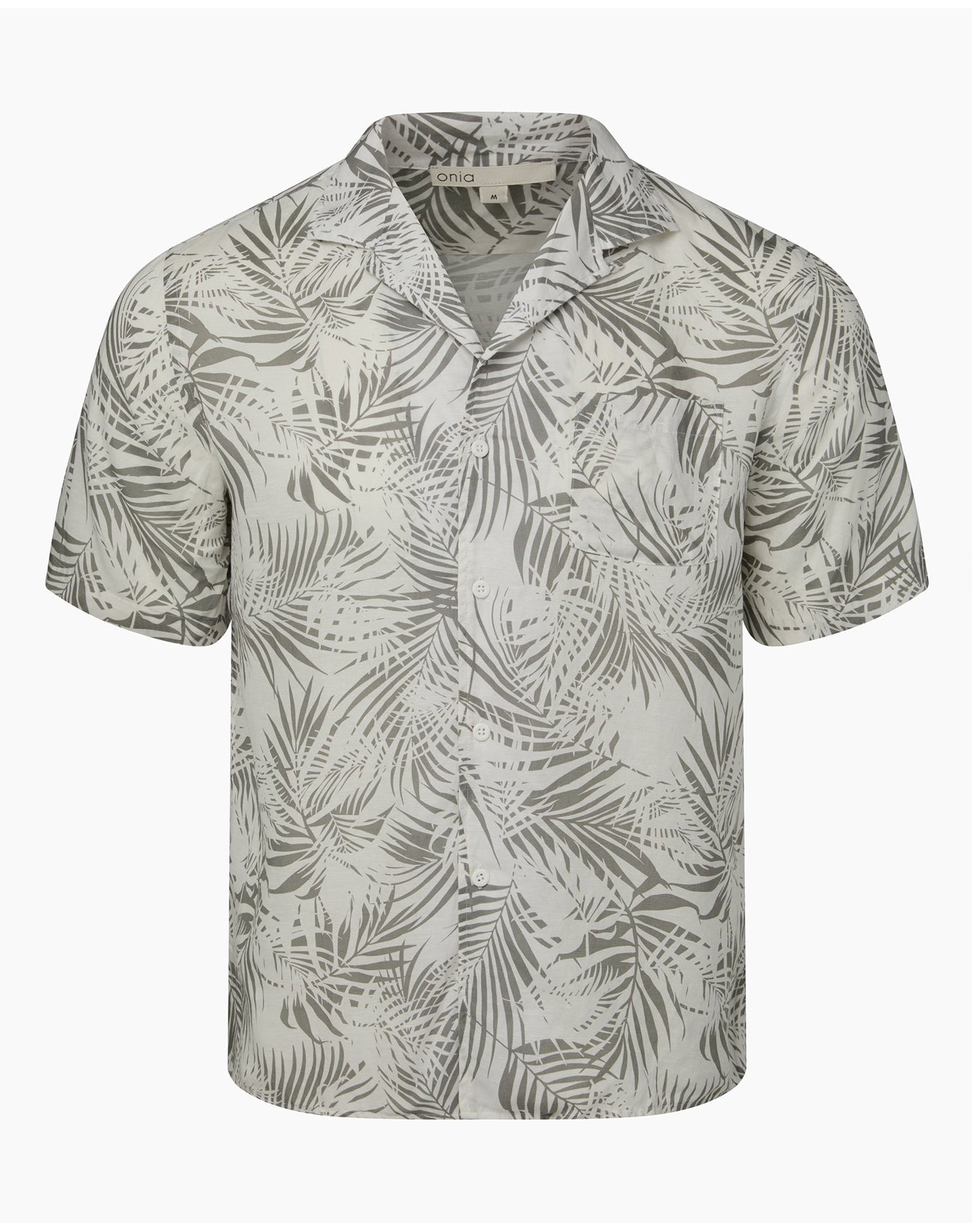Men | Air Linen Convertible Vacation Shirt | White Light Olive