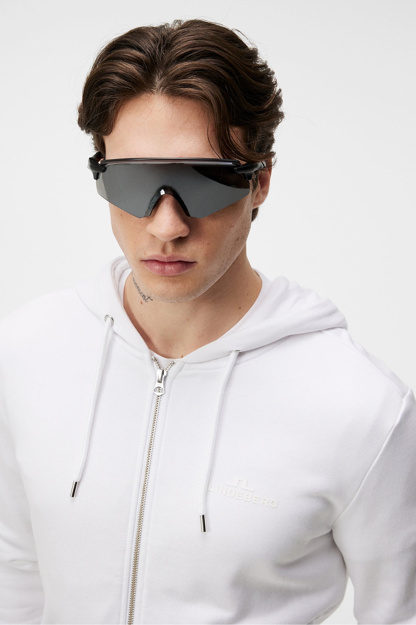 Men | Alpha Zip Hood | White