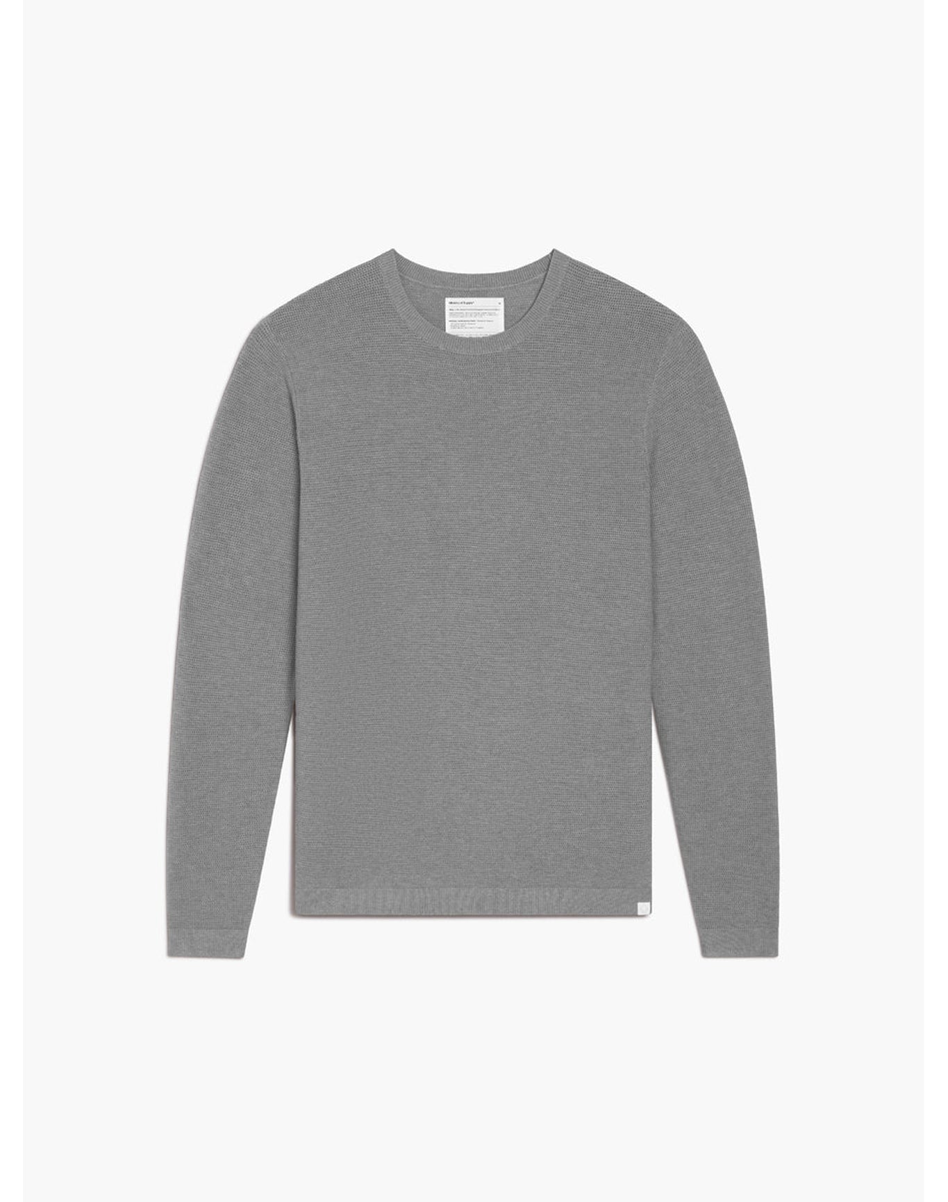 Men | Atlas Textured Crewneck Sweater | Mercury Grey Heather