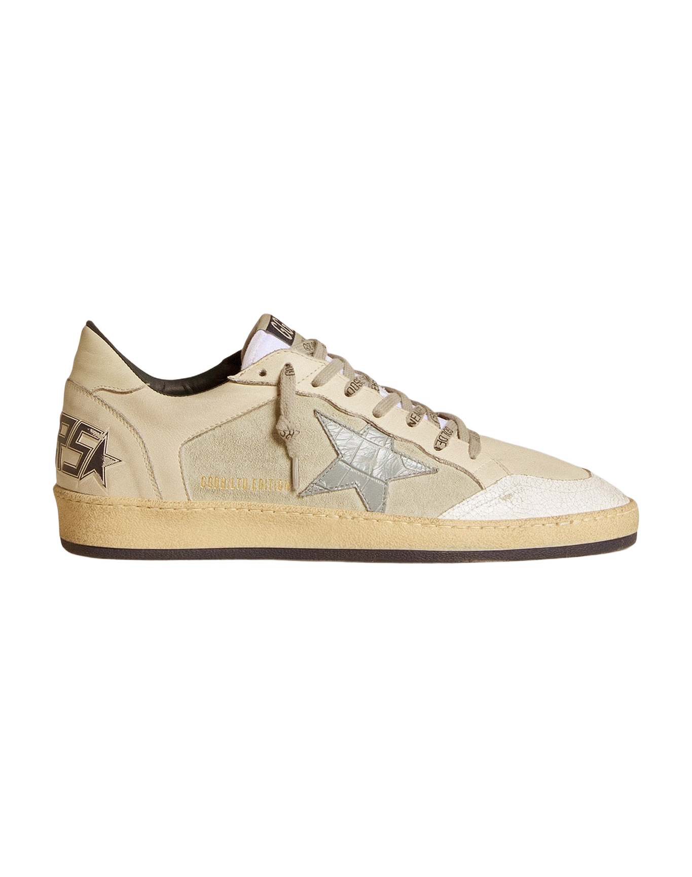 Men | Ball Star Ltd Leather & Suede with Crocodile Print Leather Star | Ice x White x Light Blue x Talco