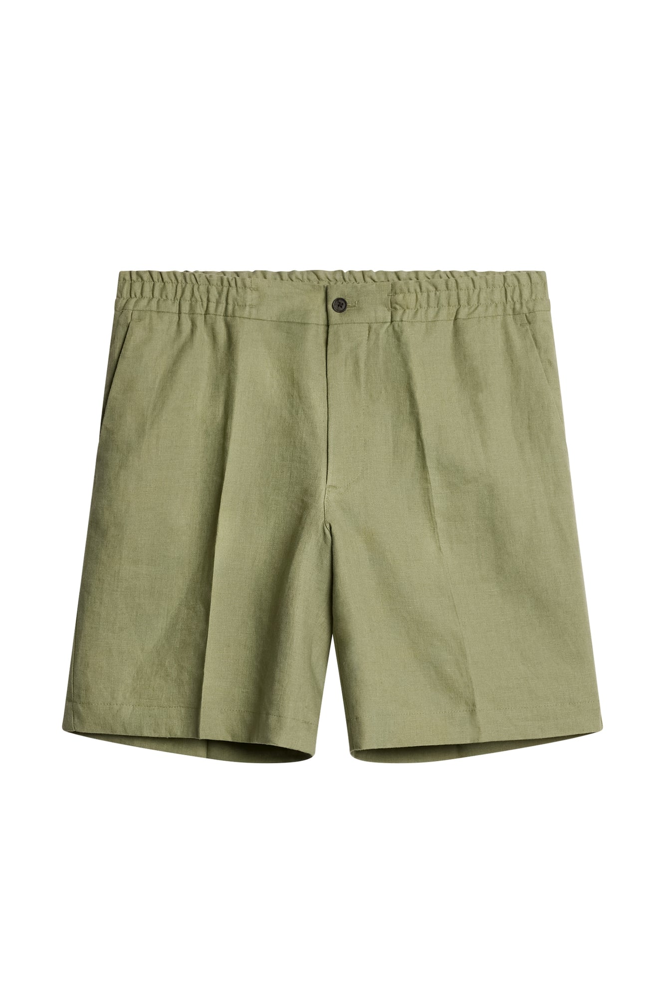 Men | Baron Linen Shorts | Oil Green