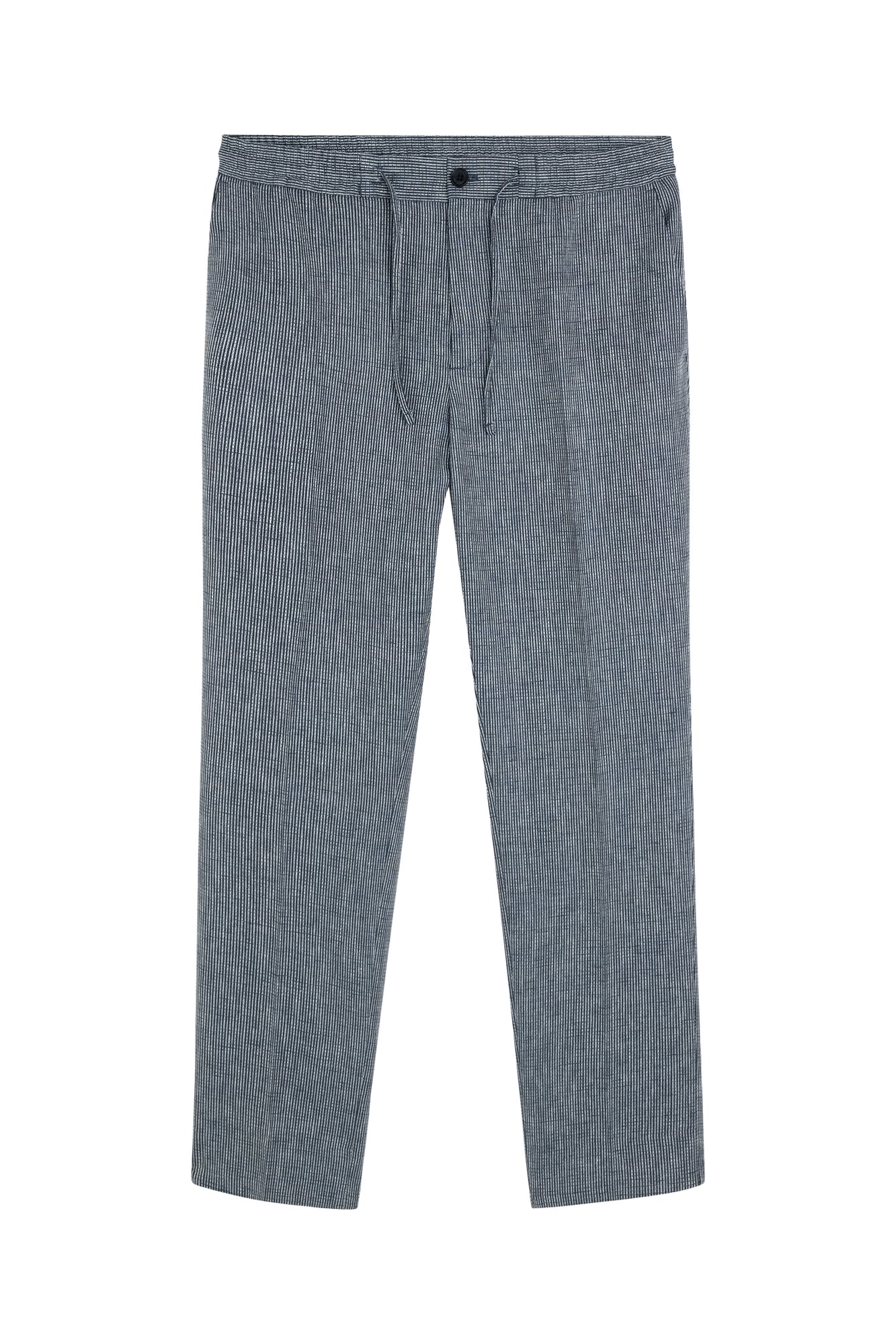 Men | Baron Linen Structure Pants | JL Navy