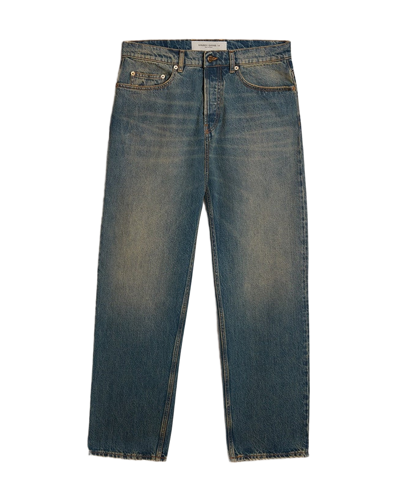 Men | Blue Jeans with A Lived-In Treatment | Blue