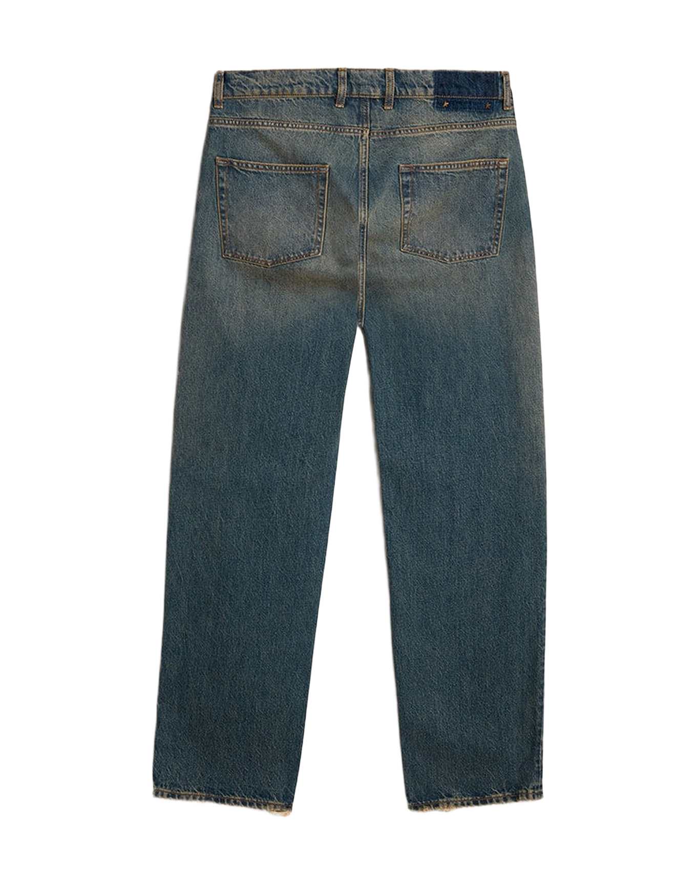 Men | Blue Jeans with A Lived-In Treatment | Blue